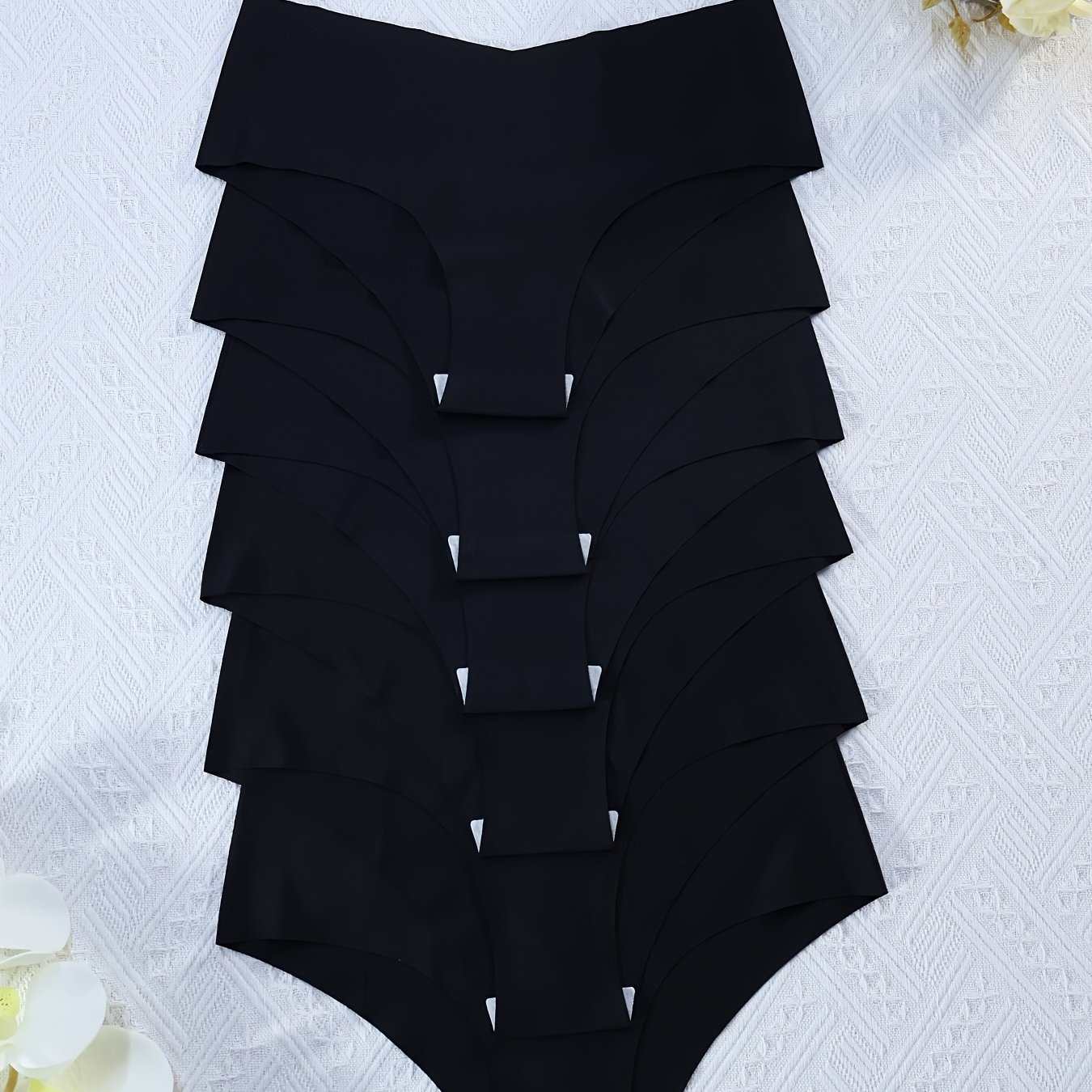 Image of 6-pack Seamless Women's Underwear For Autumn/winter, Daily Wear, Sports, Yoga, Breathable Low-waist Bikini Sexy T-string Panties