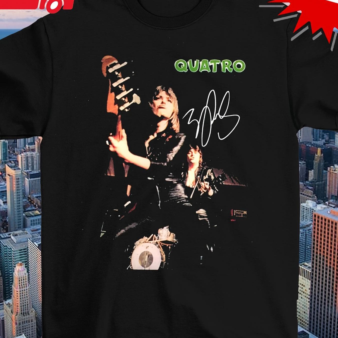 Image of 2026 New Productss Live Tour Guitarist Signature Q Uatro T Shirt 5xl 1t0053