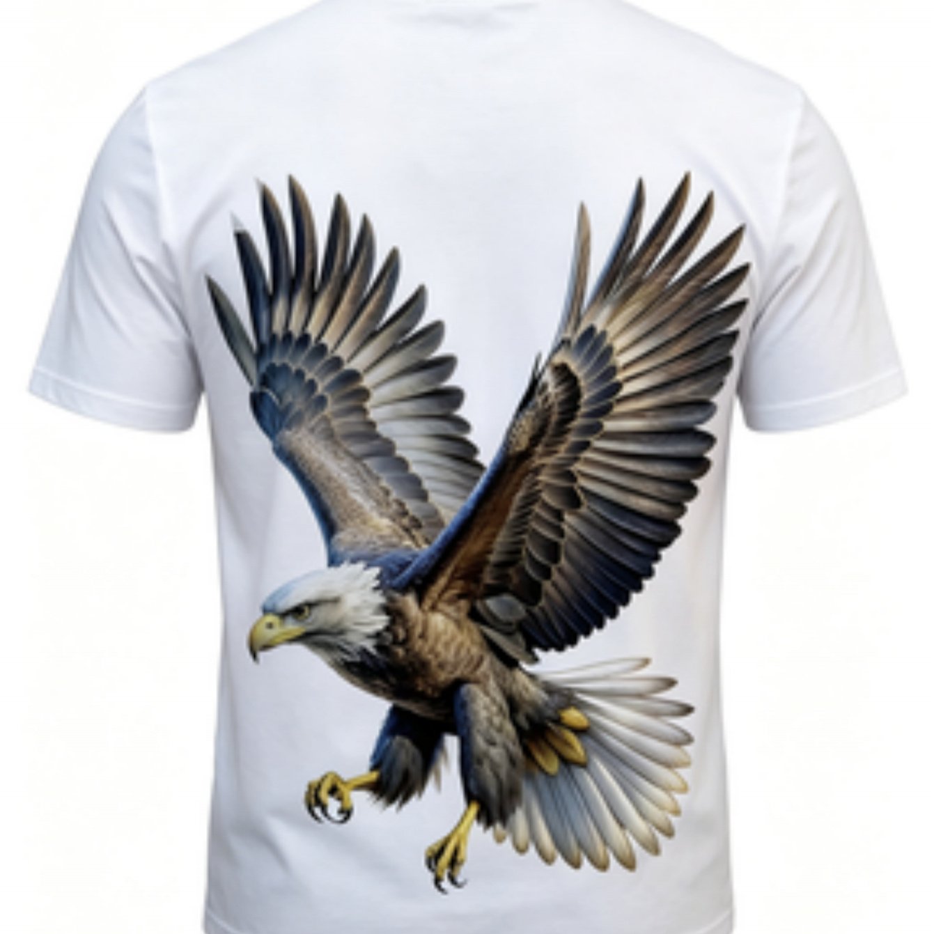 TEMU Men' Size All Bald Eagle Wildlife Nature Graphic T-shirt