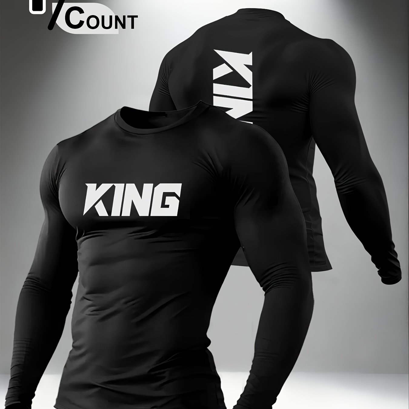 TEMU Men' Regular Spring/autumn Long Sleeve T-shirt, Outdoor Sports Casual Long Sleeve Top