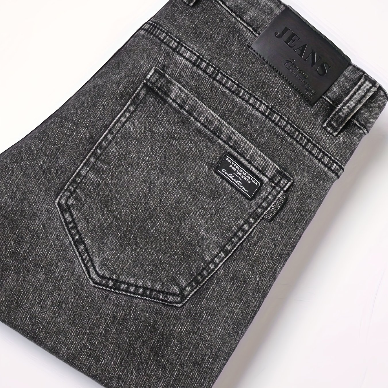 Smoke Gray Jeans For Men, Autumn Menswear