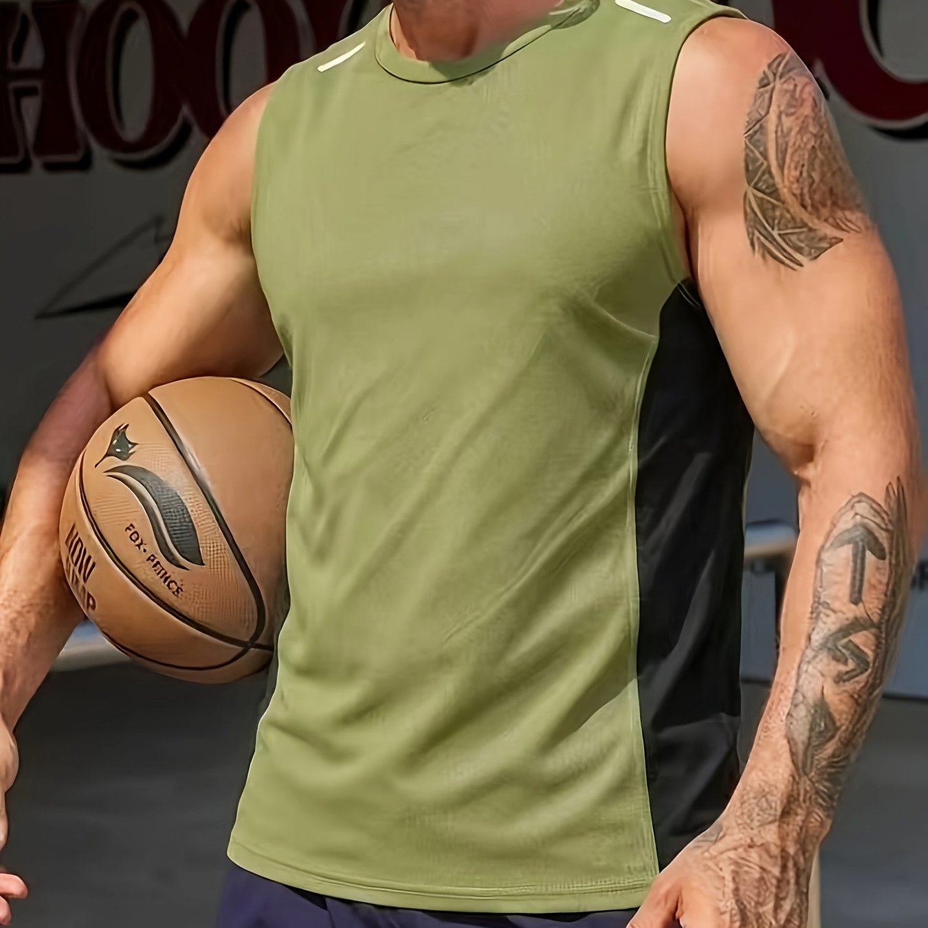 TEMU Men's Sports Tank Top - Breathable, Quick-dry Sleeveless Shirt For Summer Gym, Running, And Training, Round Neck, Polyester, /navy Blue, Fitness