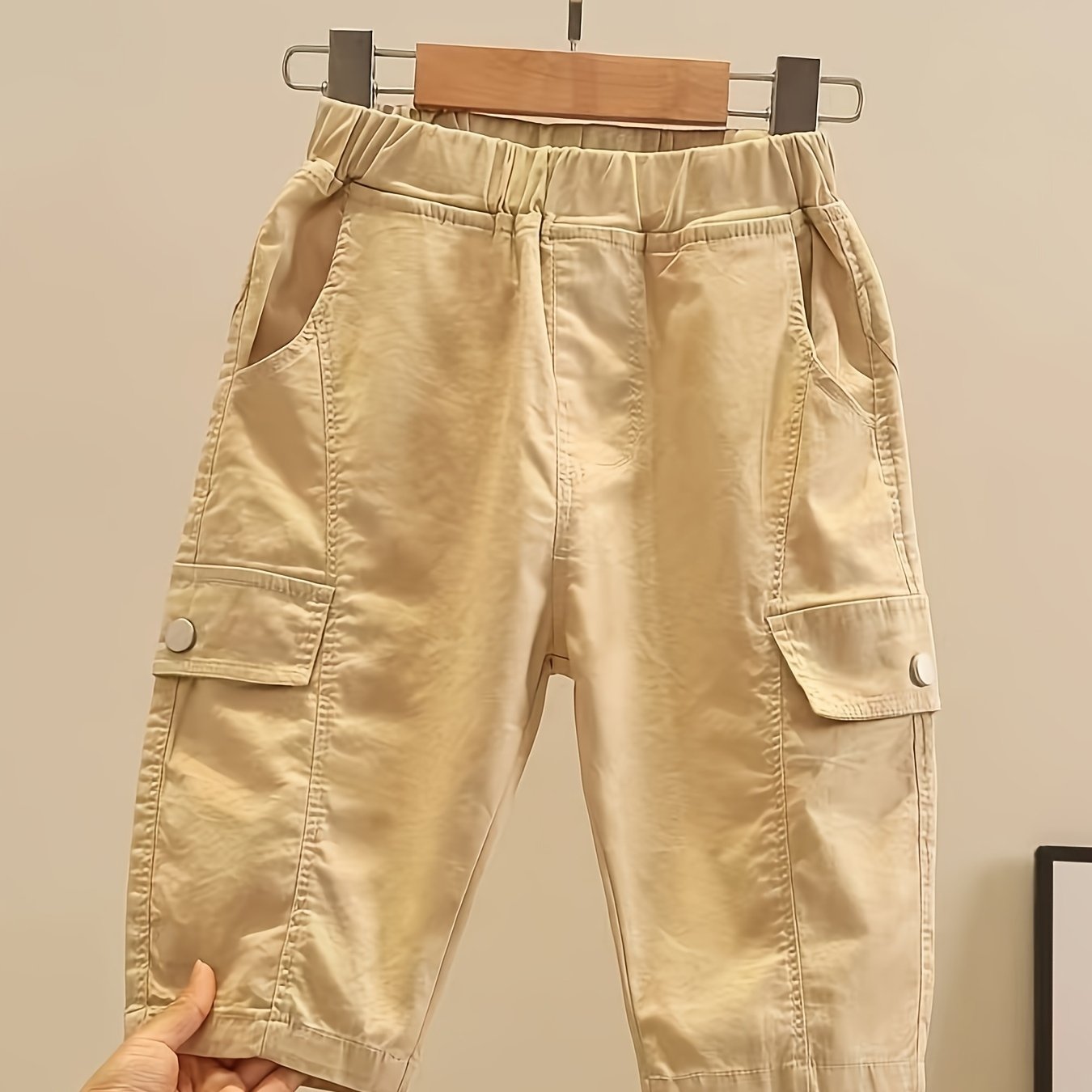 Image of Boys' Summer Shorts New Korean Style Mid-size Kids Capri Pants Stylish Cargo Pants Summer Trousers Trendy, For Outdoor