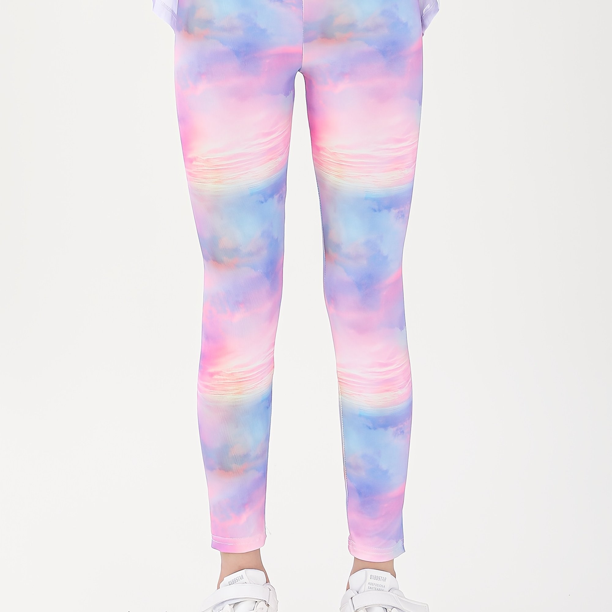 E-shop Pinke und blaue neue Farben für Mädchen im Frühling und Sommer, und dehnbar, lässige Waist Cropped Hosen, Yogahosen, Outdoor Leggings