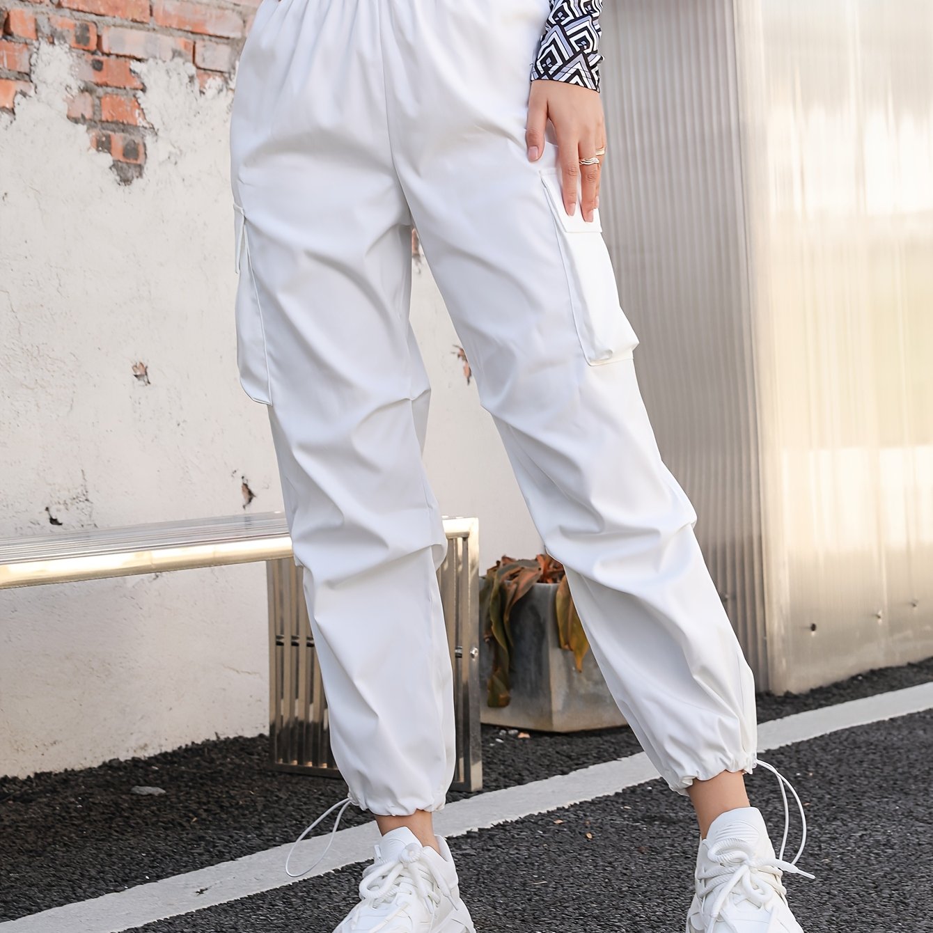 Ladies' Stylish And Elegant Casual Work Pants For Streaming.