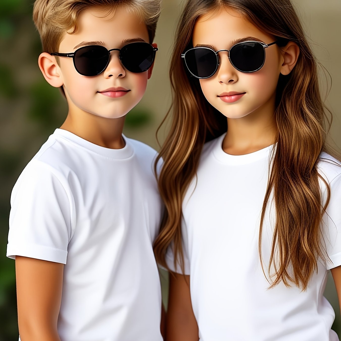 2pcs Set Of Classic White T-shirts, Soft And Comfortable Holiday Gift