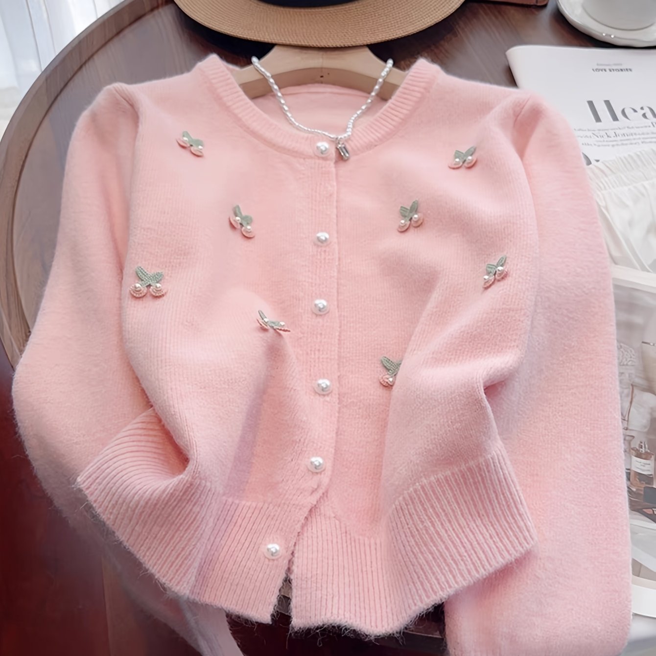 Fall Winter New Women's Fashion Intricate Cardigan Sweater Coat