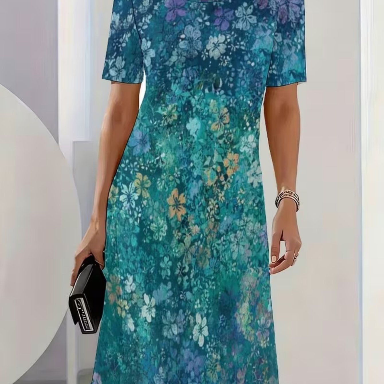 Plus Size - New Summer Casual And Comfortable Stylish Dress, Ideal For