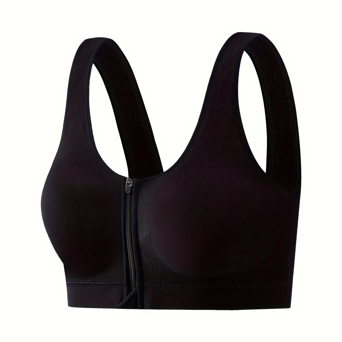 TEMU Soutien-gorge grande taille femme à fermeture éclair , couture, haute intensité et antichoc