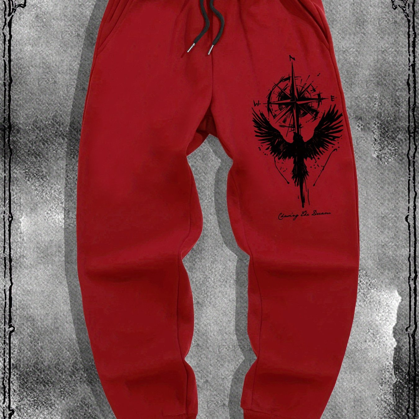 TEMU Flying Bird Compass Men's Outdoor Casual Sports Jogging Pants