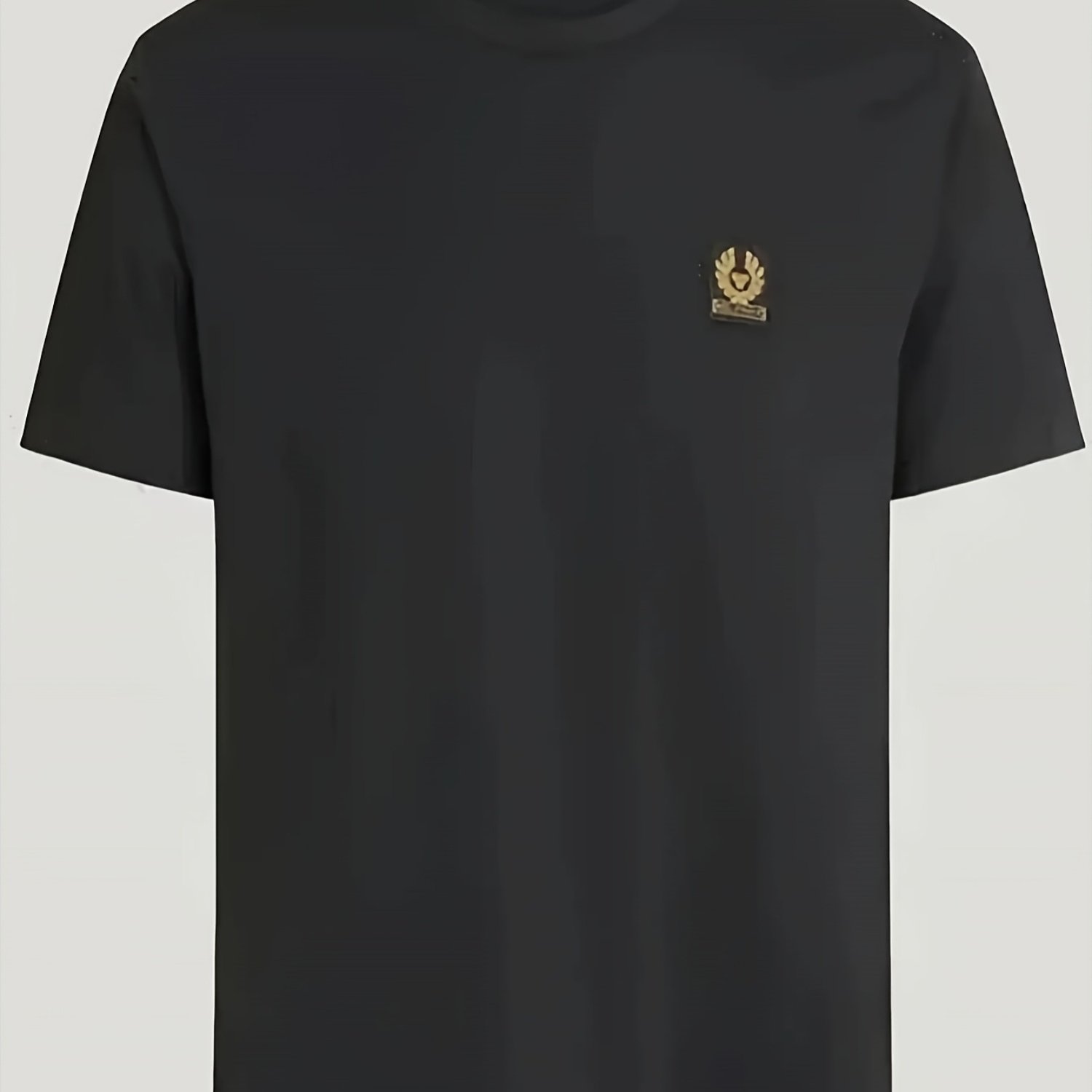 T-shirt Made From 100% - Classic Regular Neck Short Sleeve, Breathable Casual & With A Minimalist Chest Logo Print, Machine Washable