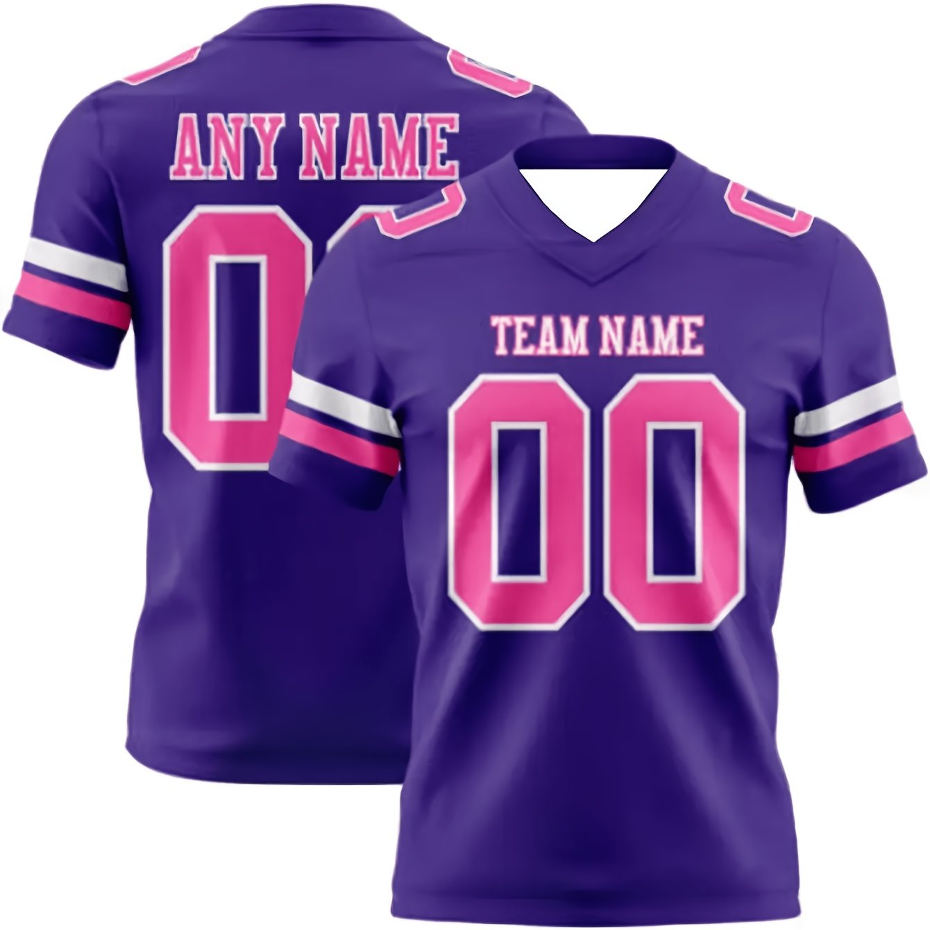 TEMU Heren T-shirt met V-hals voor teamuniform op maat - Gepersonaliseerde naam & nummer, Duurzame ademende stof, Geschikt voor tennis, Sportkleding