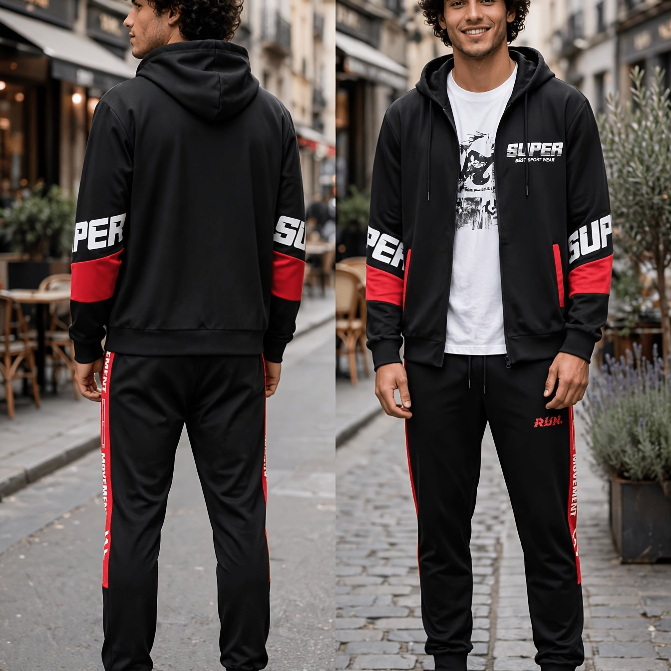 Autumn And Spring Sweatshirt Set Casual Sport Two-piece