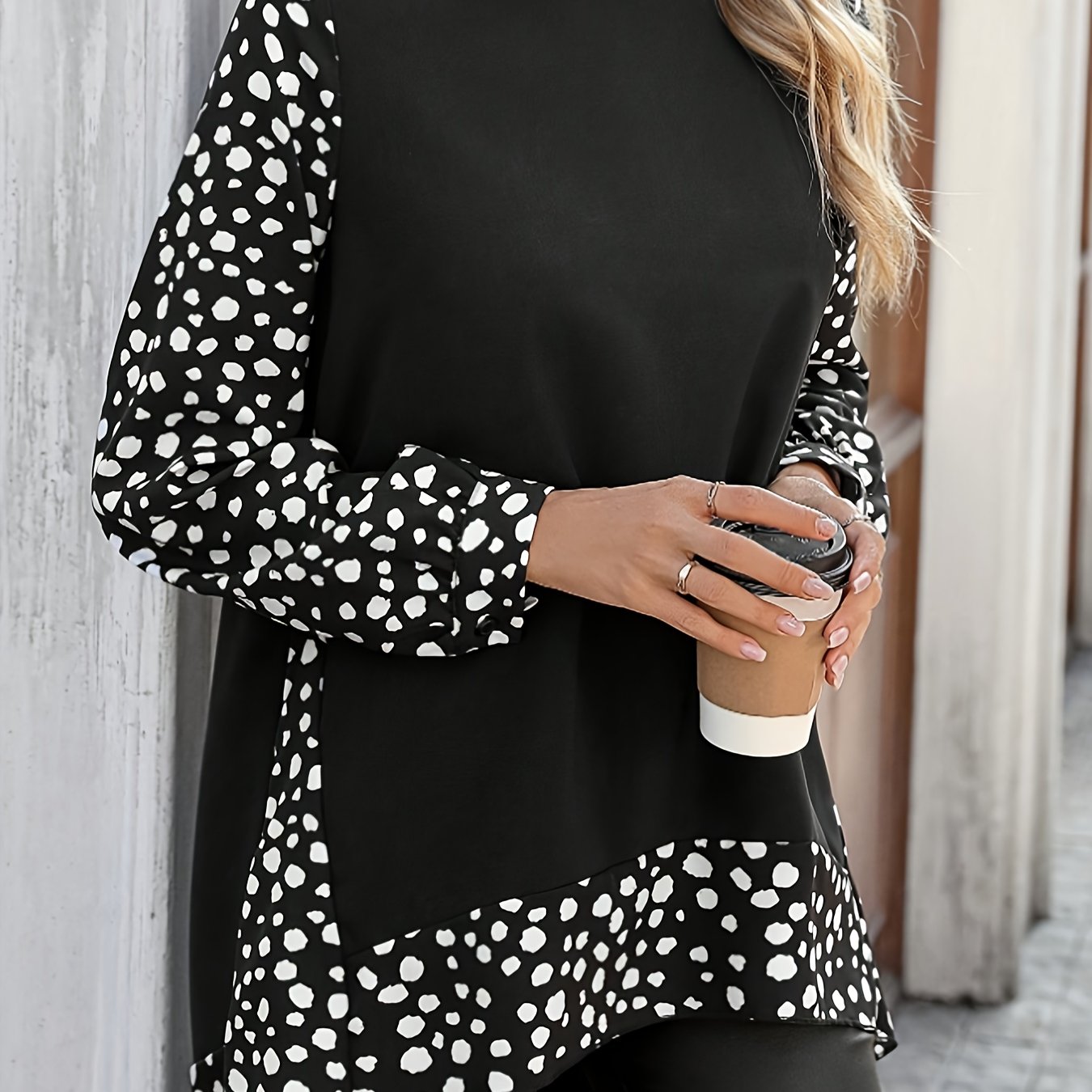 Plus Size - Plus Size - Long-sleeved Top