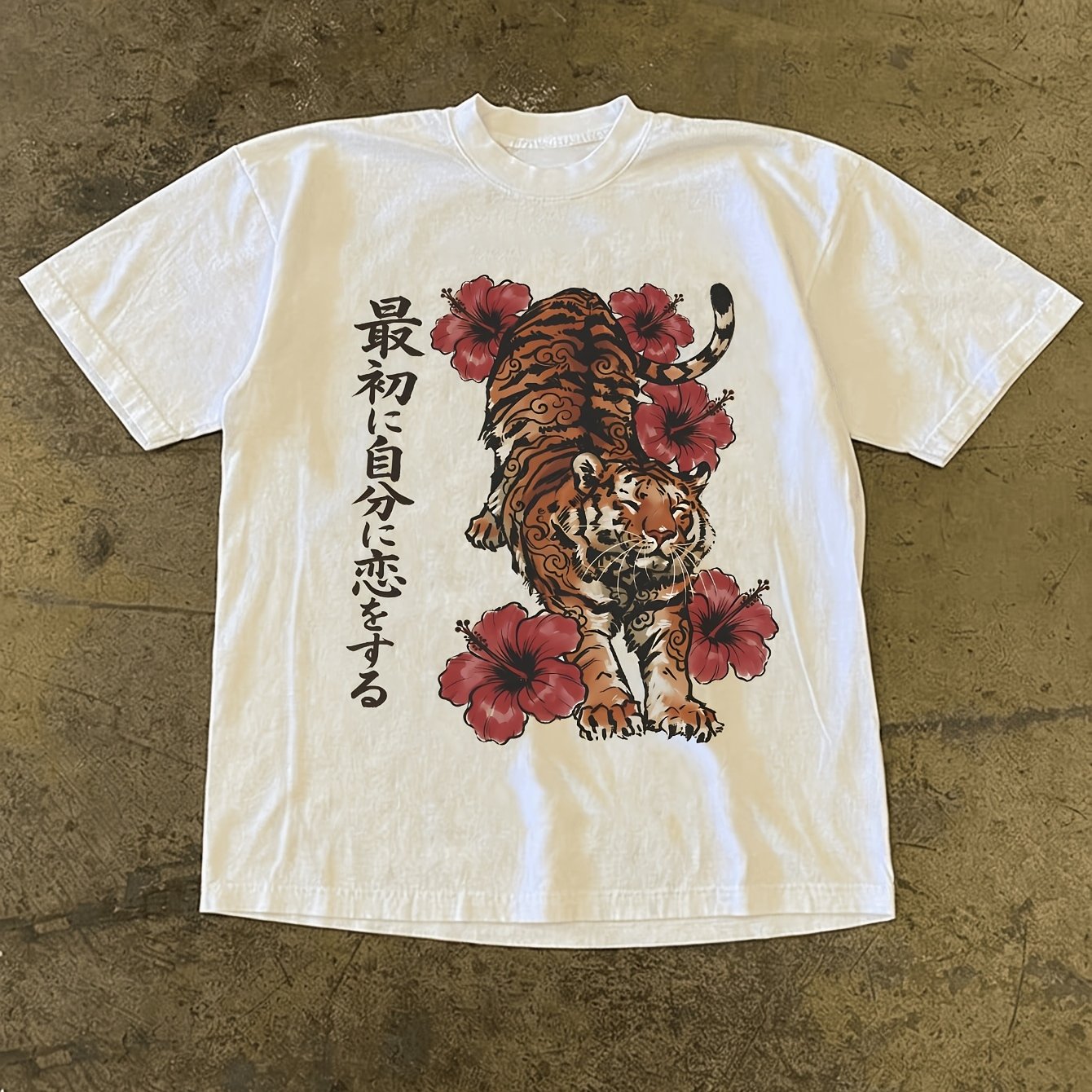 TEMU Fun, Retro, Cute Tiger Print Women's Casual Y2k Crew Neck T Shirt Trendy Summer Style