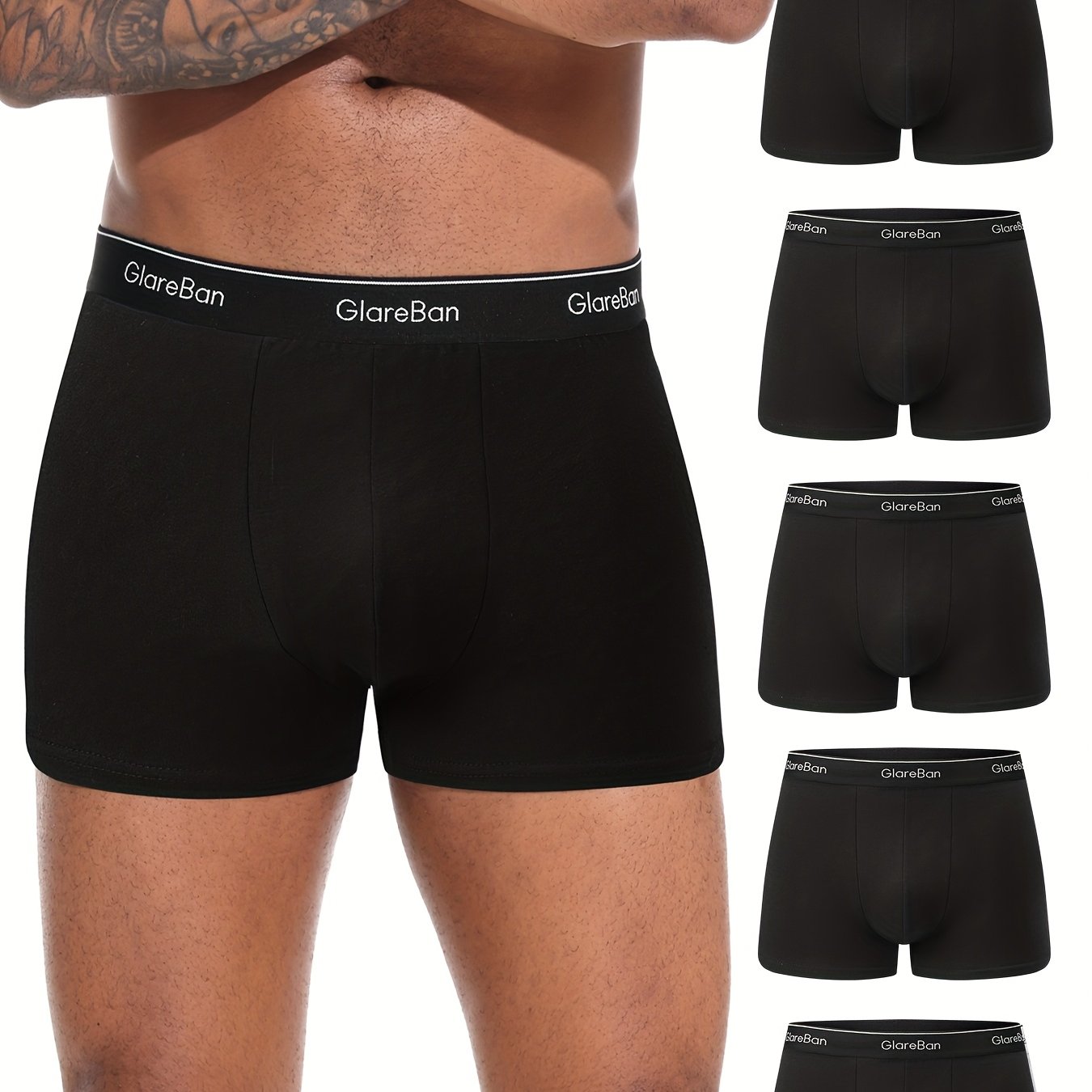 Image of 5pcs Pc Luxury Boxer Shorts Men Underwear Soft Male Underpants For Men Boxershorts Sports Soft Comfortable High Quality