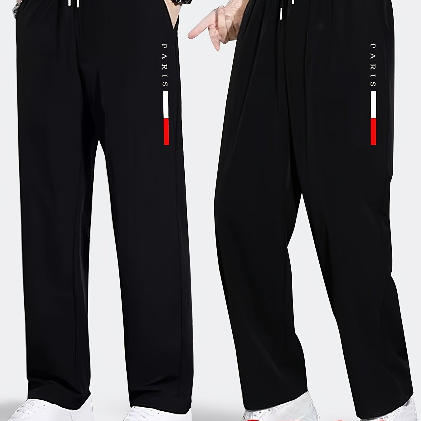TEMU Set Pantaloni Estivi in Tessuto Fibra di ad Asciugatura Rapida, Traspiranti, Sportivi Casual con Stampa e