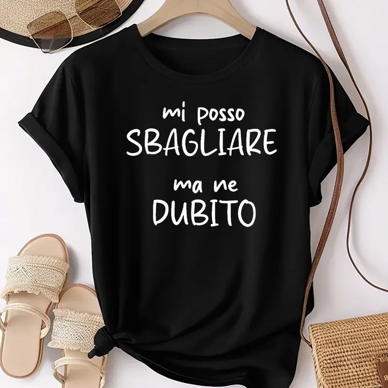 TEMU But I It" Printed Pattern, Design, Casual -neck Short-sleeve Fashion Sports T-shirt, Comfortable Women's Top