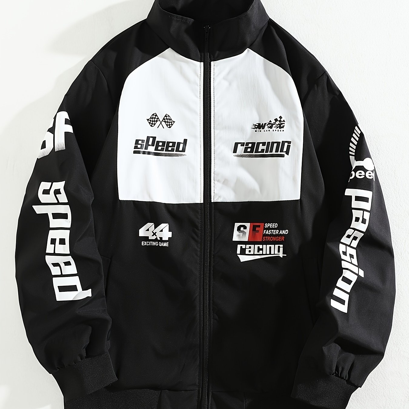 E-shop Frühlings- und Herbst Herren SPEED Casual Jacke mit Reißverschluss - Sportliche Rennjacke - Jingmo OBM