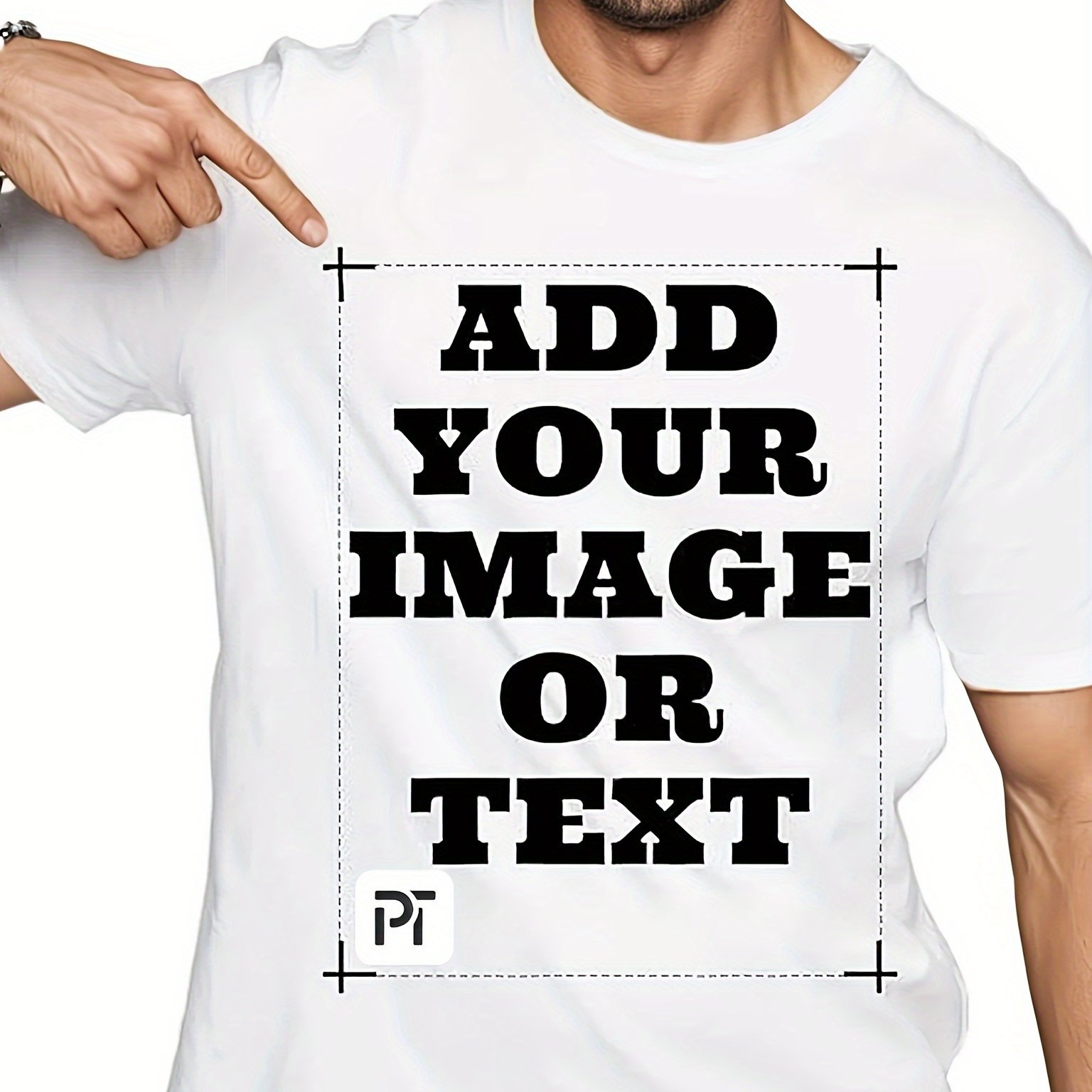 TEMU Custom Men's T-shirt, Halloween And Christmas Patterns/text, Team Building Apparel, Couple's Gift T-shirt, Comfortable Crew Neck Style,