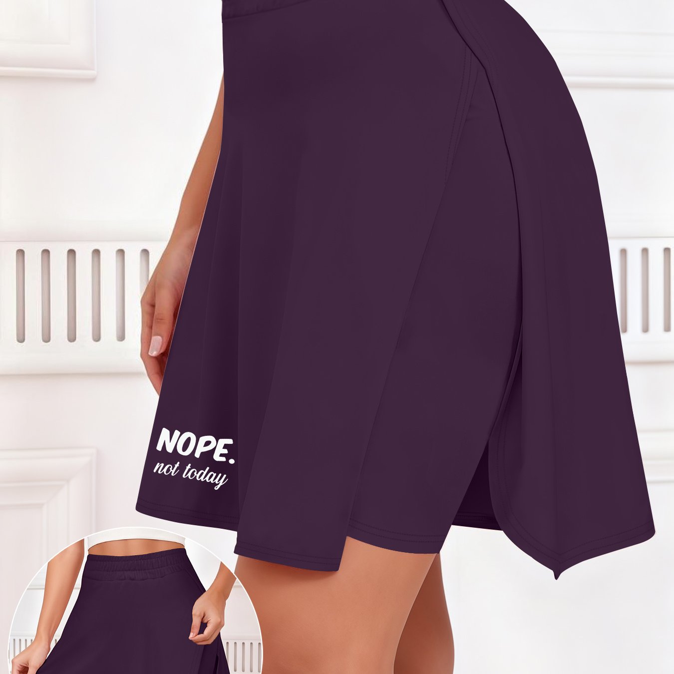 TEMU 2026 Spring And Summer New Women' Casual Trendy Cool Printed Skirt Shorts That The Figure