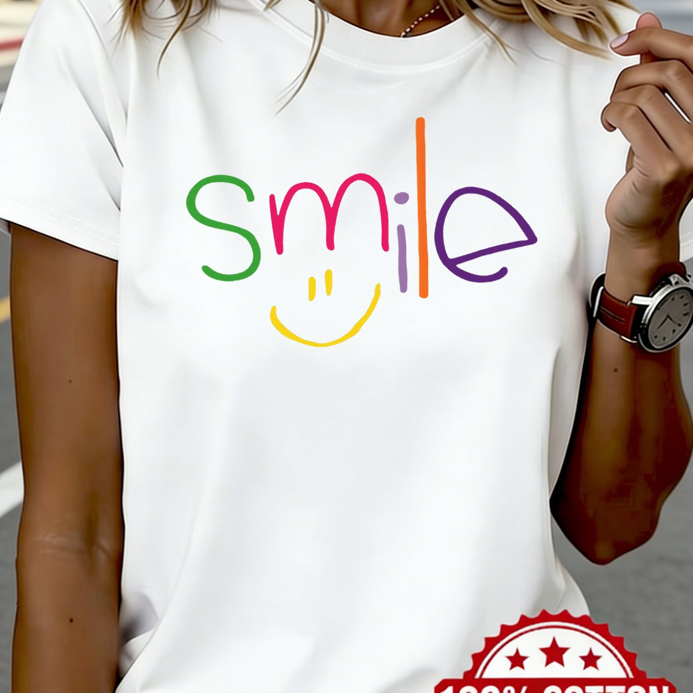 Funny Slogan T-shirt: Face Casual Oversized Printed T-shirt Unisex Summer Top