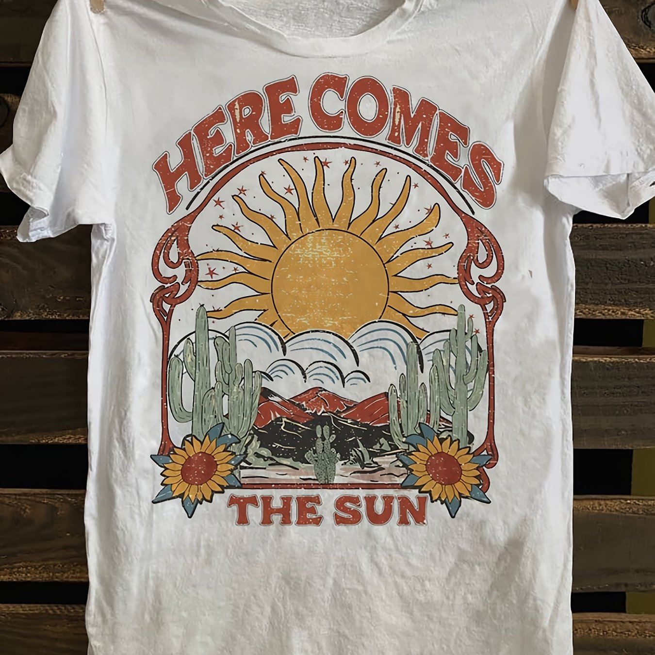 TEMU Men's Vintage Punk Rock Graphic T-shirt, Suitable For Casual And Occasions