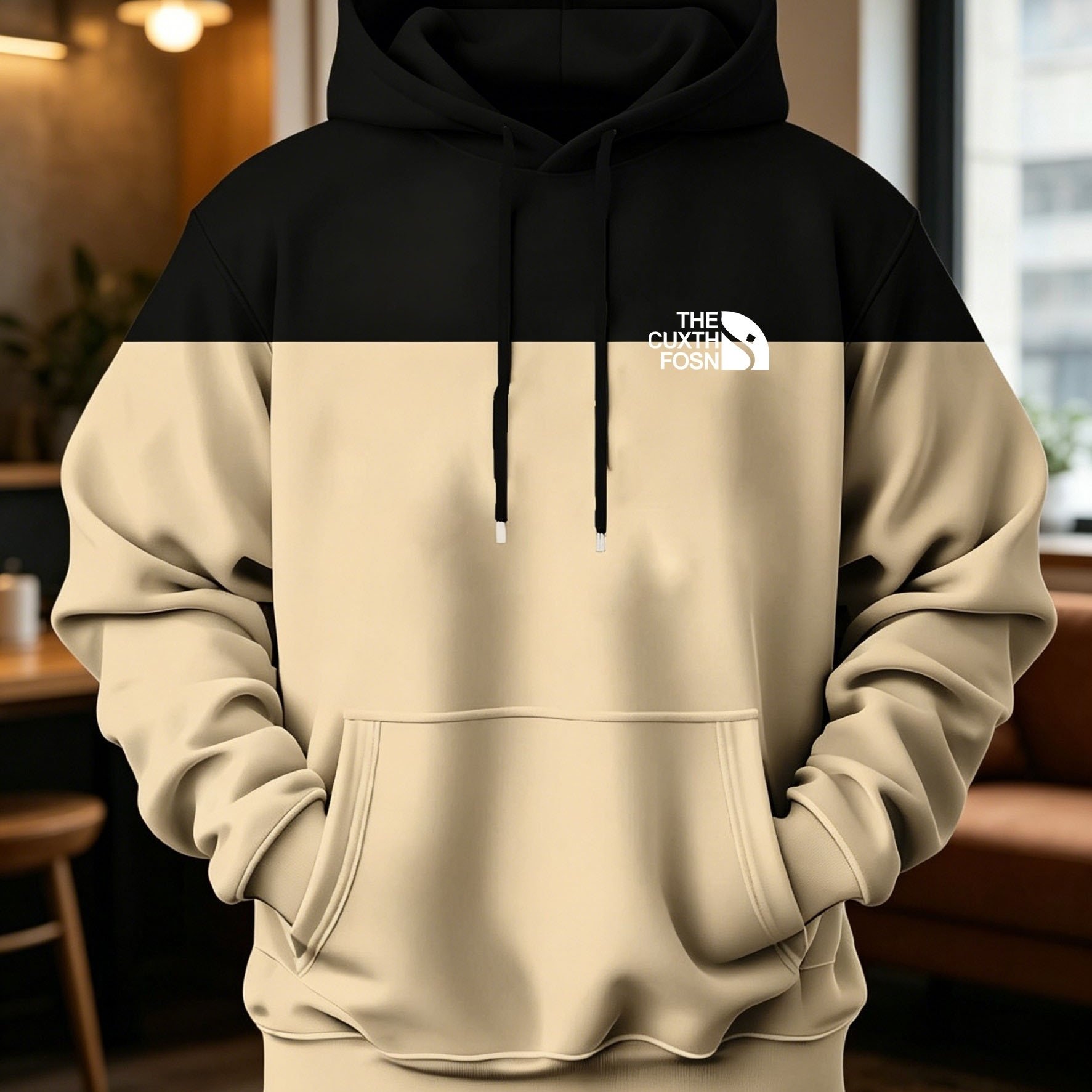 TEMU American-- Hooded Sweatshirt For Men, New Autumn/winter Trendy Brand Casual Versatile Sweatshirt. Flattering And Slimming, Inclusive Of Body