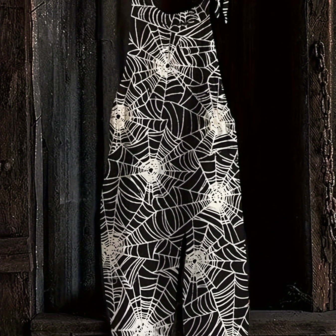 Halloween Women's Printed Pattern Loose Casual Overalls