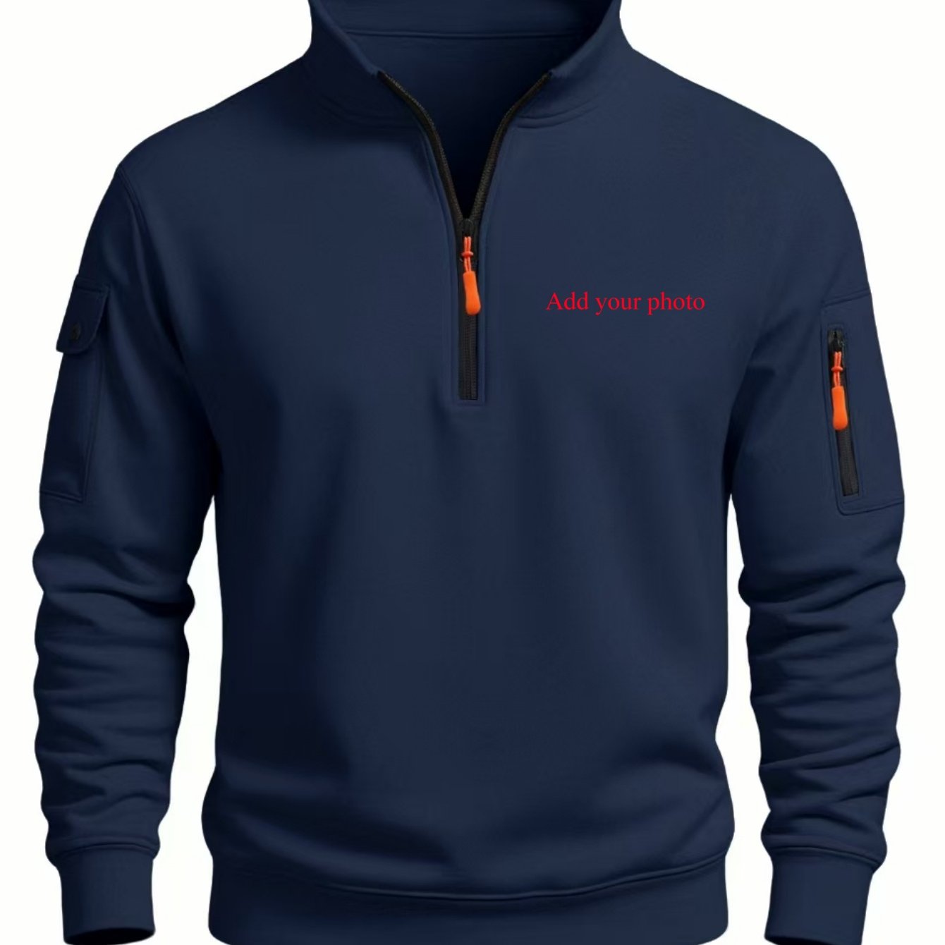 TEMU Sudadera de cuello para hombre europeo 2026, personalizada, disponible, personalización , ropa de invierno para hombre, de moda, versátil, para