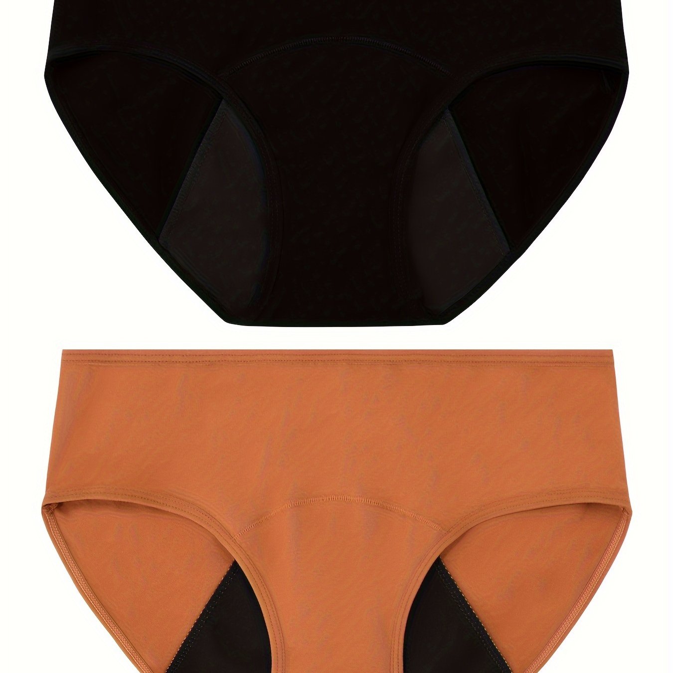 Period Underwear For Women,Women's Underwear High Waisted Cotton Briefs  Stretch Panties Soft Full Coverage Underpants(L,Black)