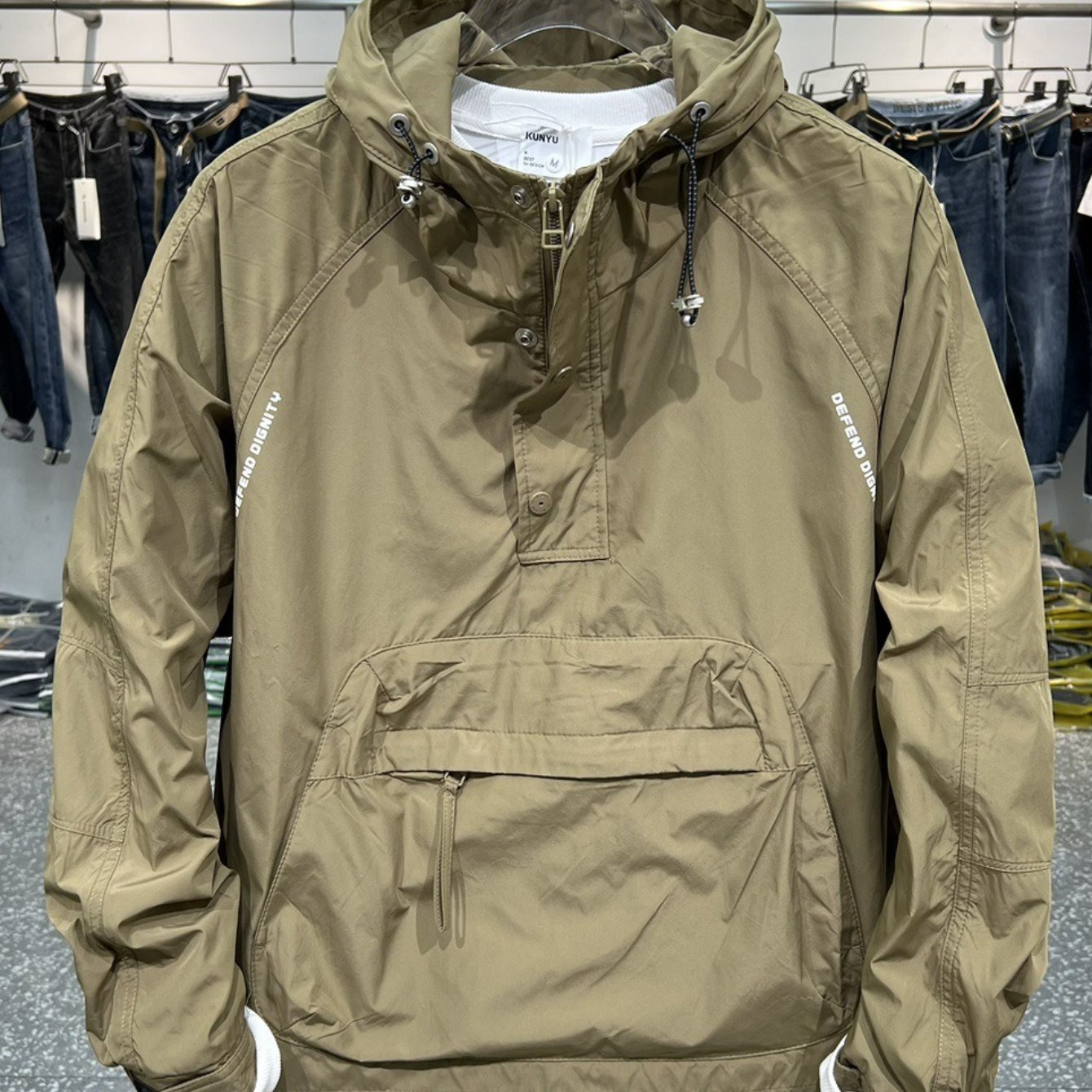 TEMU Men's Outdoor Jackets, Autumn And Spring, Hiking Jackets, Windbreakers, Hooded Casual Jackets