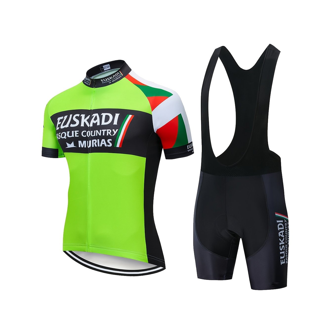 Men's Outdoor Sports Cycling Outfit Featuring A Short-sleeved Top And Shorts