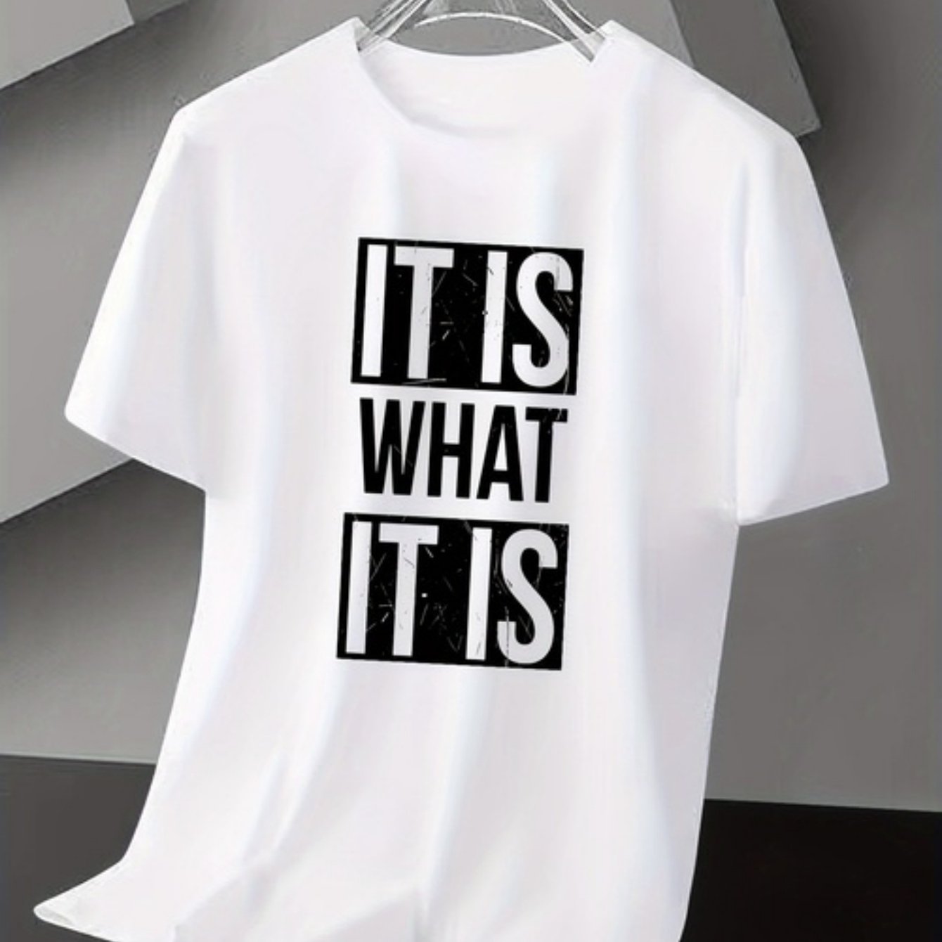 TEMU Super attitude ! T-shirt à manches courtes imprimé "C'est ça" - Ouvrir dans une nouvelle fenêtre