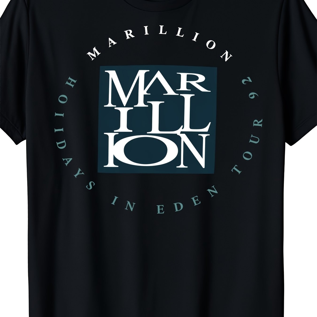 TEMU Local Classic Rock Style Men's T-shirt Holidays In Eden Tour 92 Music Summer And Fall Wear Perfect Gift For Music Lovers And Rock Fans