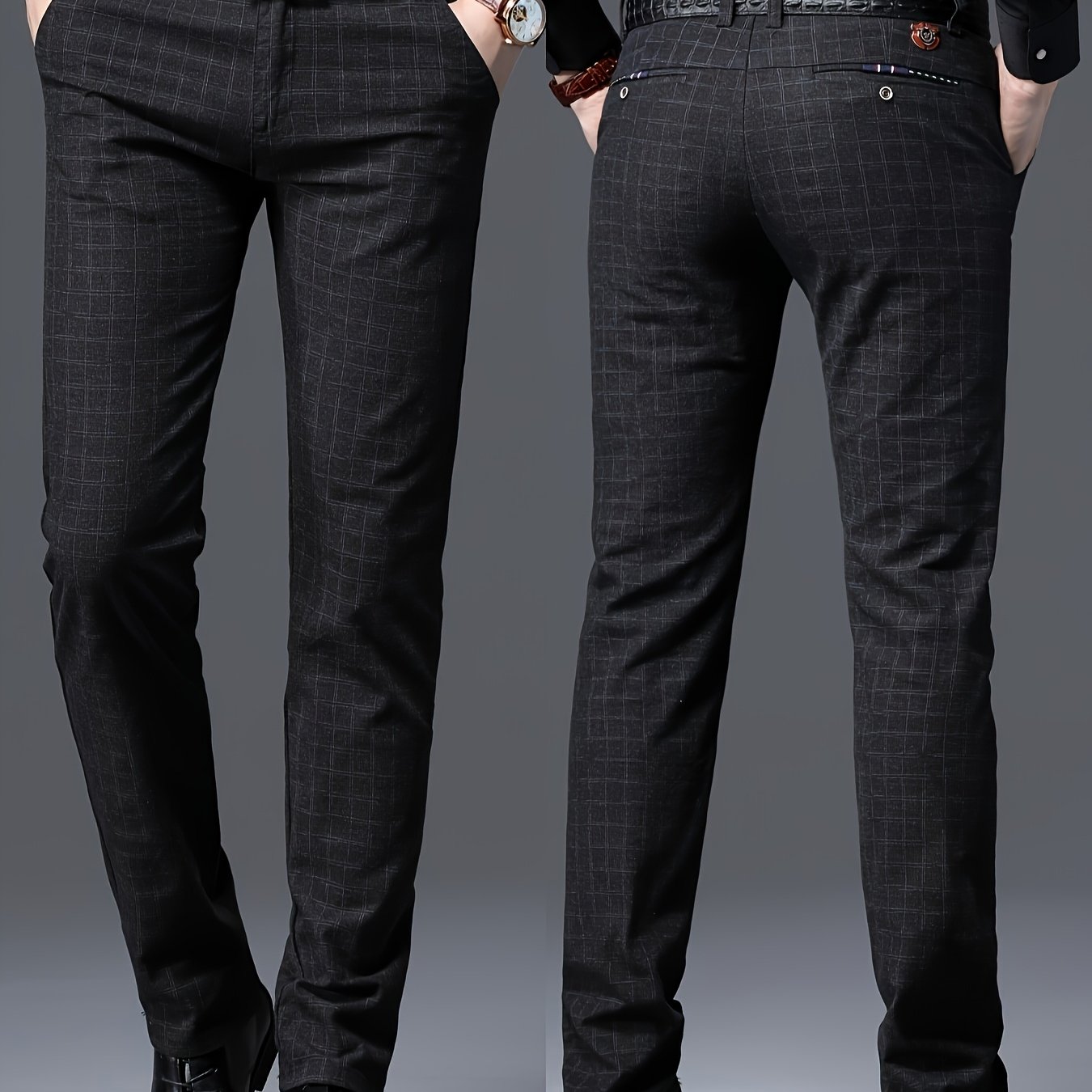 TEMU Men's Casual Dress Pants, Business Casual Men's Trousers