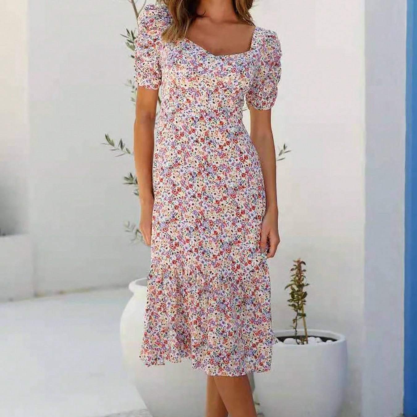 Women's Dress Floral Printed Elegant