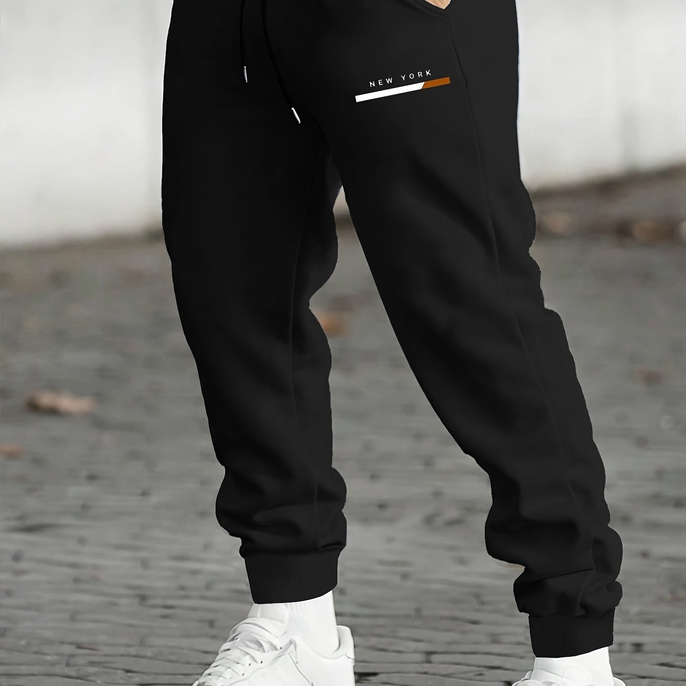 TEMU Men's Casual Sweatpants, Comfortable Autumn Winter Joggers, Winter Outdoor Drawstring Pants