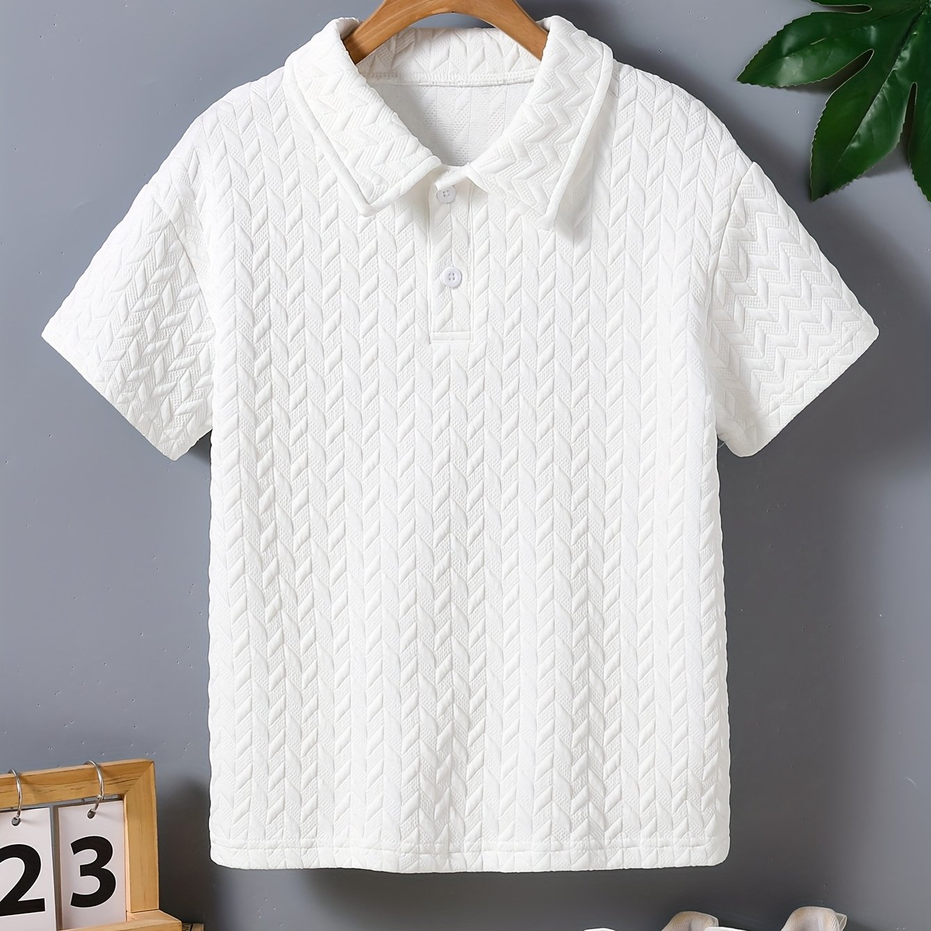 Boys' Rhombus Striped Shirt