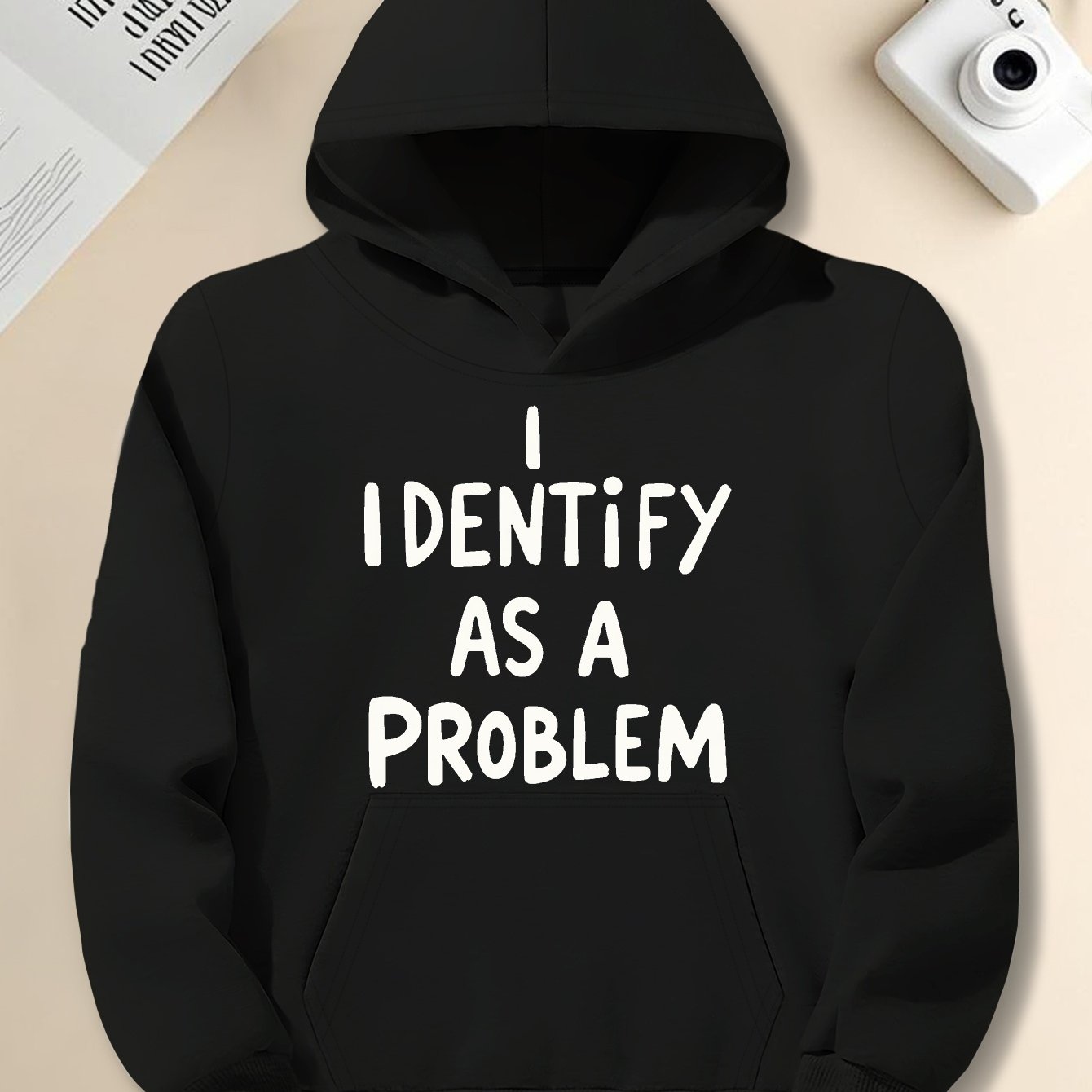 TEMU I Identify As A Problem Jph- Size Men's Hooded Sweatshirt, Plus Size