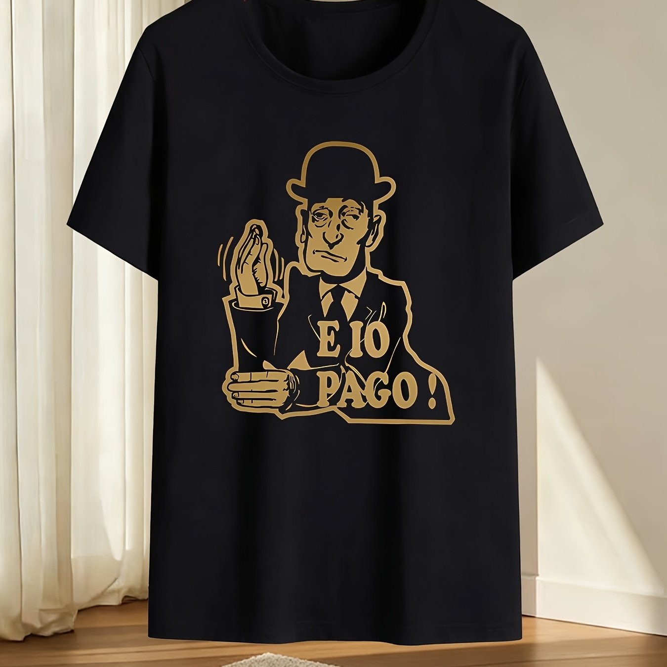 TEMU Maglietta da divertente, stampata con la italiana "Chgoless E IO PAGO!" - Design con motivo - Abbigliamento casual umoristico, vestibilit�