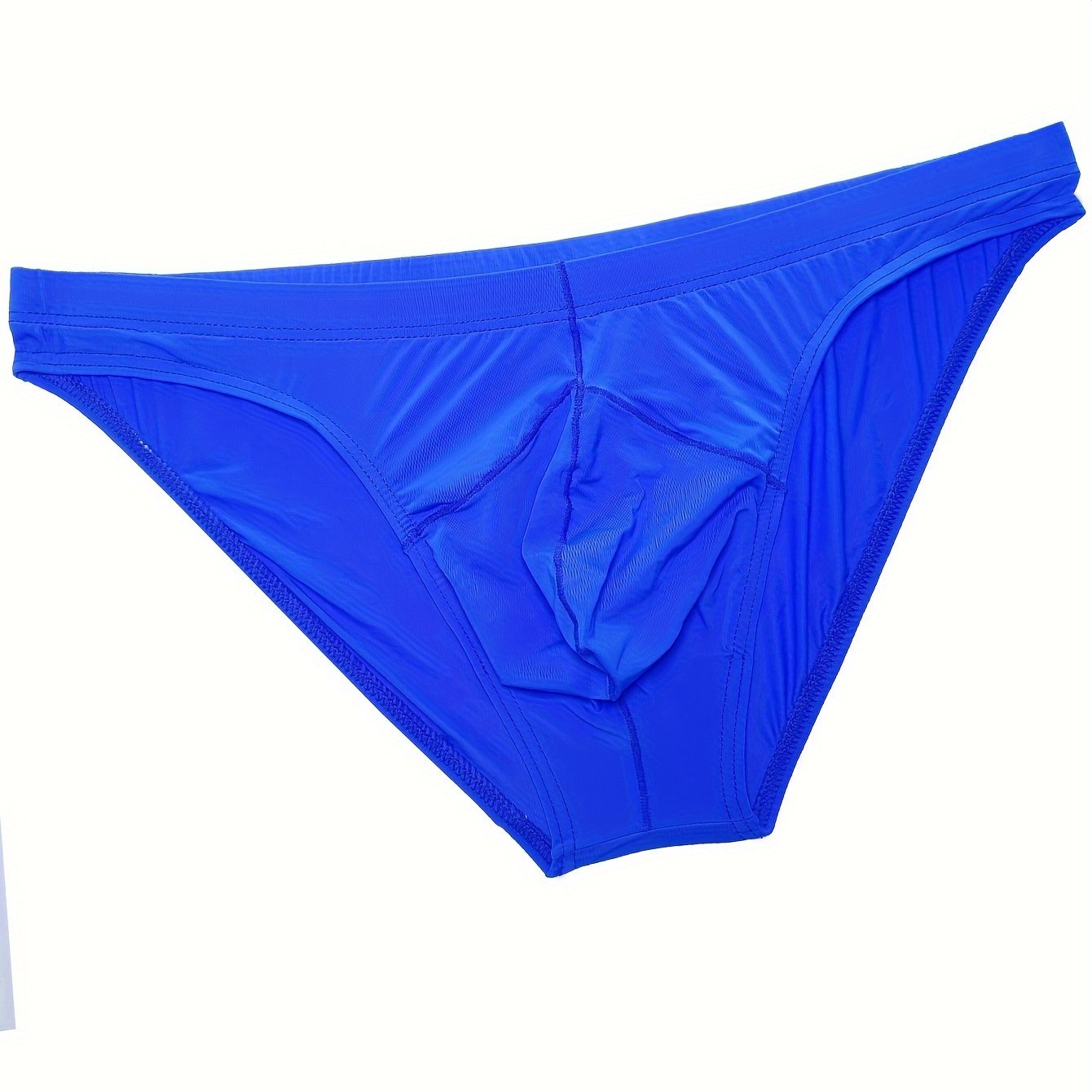 TEMU 1-pc Men' Briefs, Personalized Fashion, Low-waist, Elastic, Ultra-thin, Breathable, Cool Underwear, Trendy Sports Comfortable Shorts, Underpants