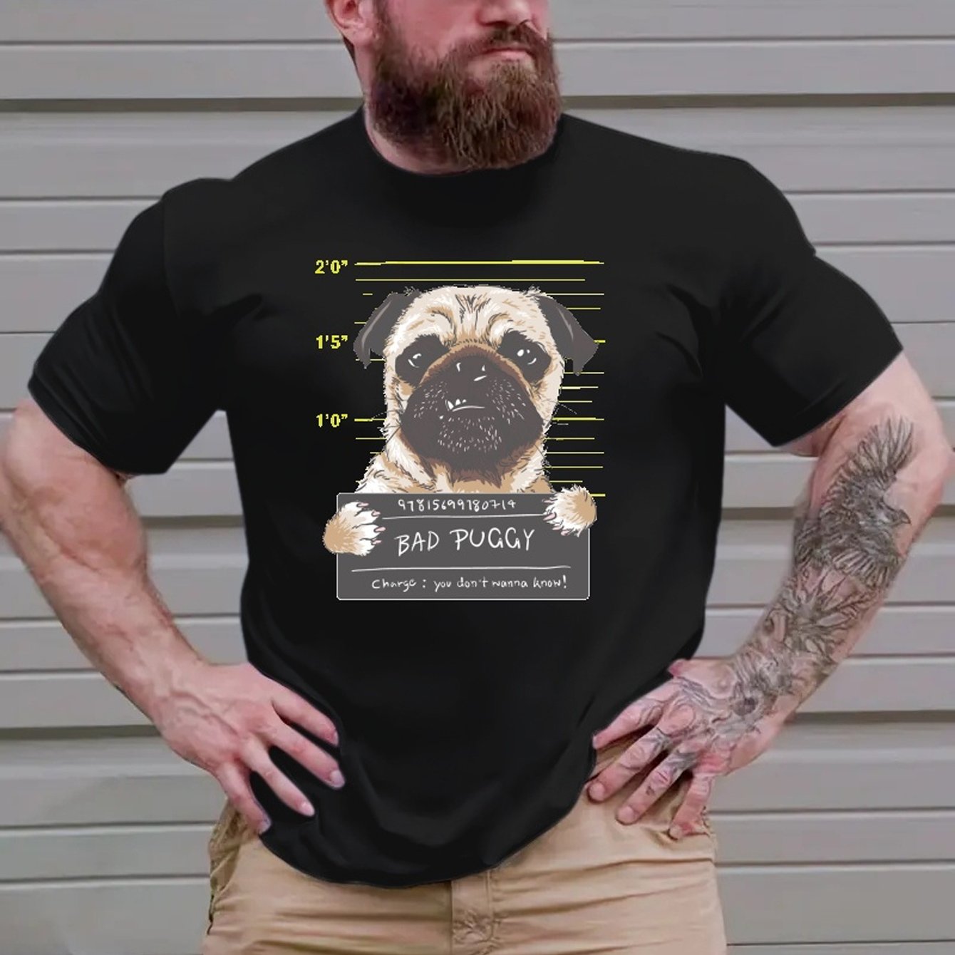TEMU Plus Size Fashion 'bad ' Print Short Sleeve T-shirts For Men, Oversized Casual For Street Summer