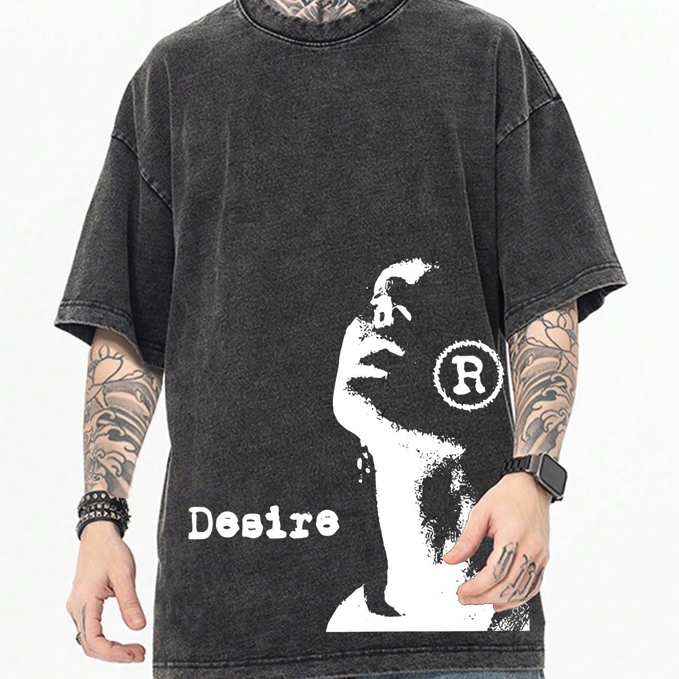 TEMU Print Tee Shirt, Tees For Men, Casual Short Sleeve T-shirt For Summer