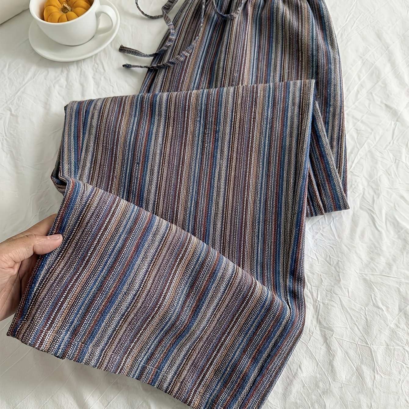 TEMU Plus Size Loose Fit Wide Leg Pants