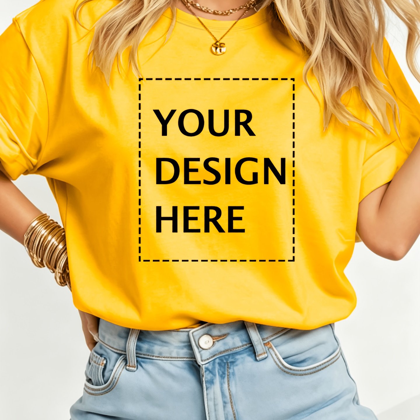 TEMU 3388# Elegant Women's Short-sleeve T-shirt, /summer Commuter Top, Machine Washable, Custom Printing/heat Transfer From Your Image, Diy