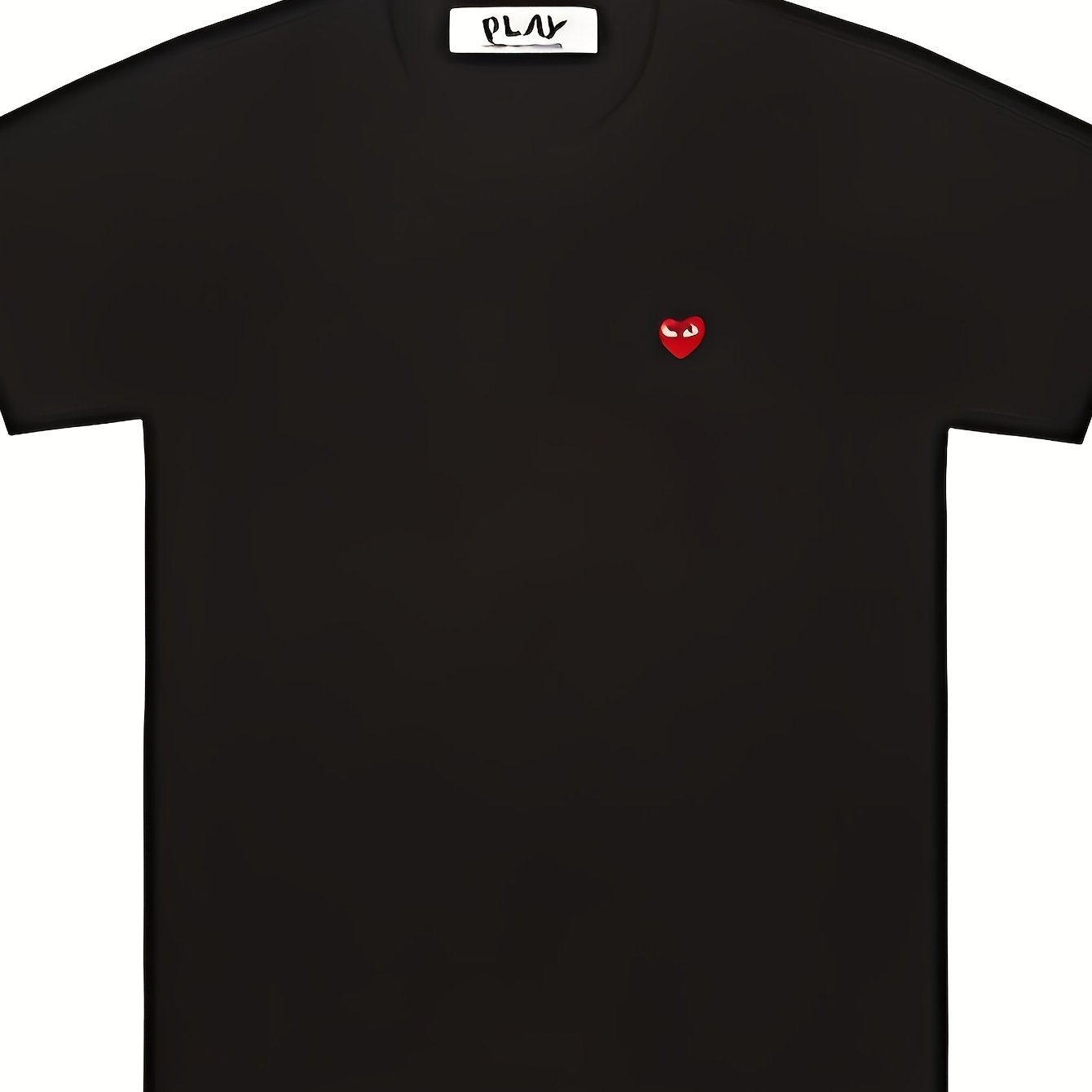 Image of Men' For Men's Geometric Heart Print T-shirt - Casual Round Neck Relaxed Fit Breathable Shirt With Line And , Machine Washable Casual Attire, (style)