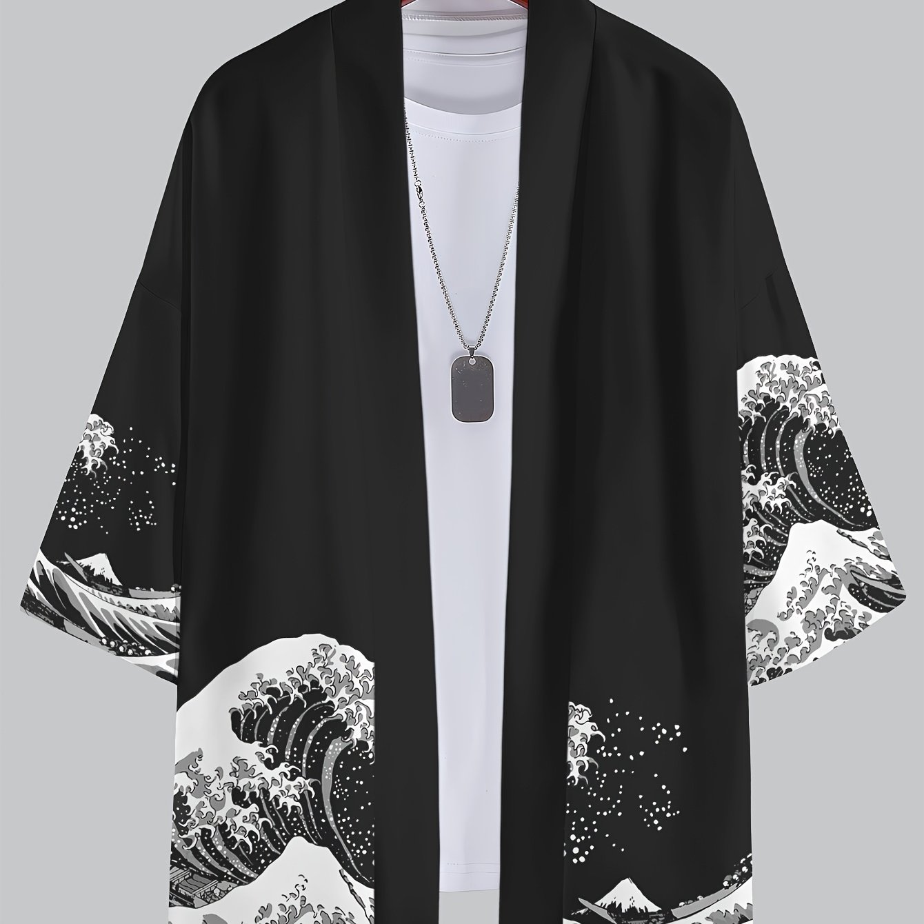 TEMU 's Casual Base And Kimono Home Cardigan