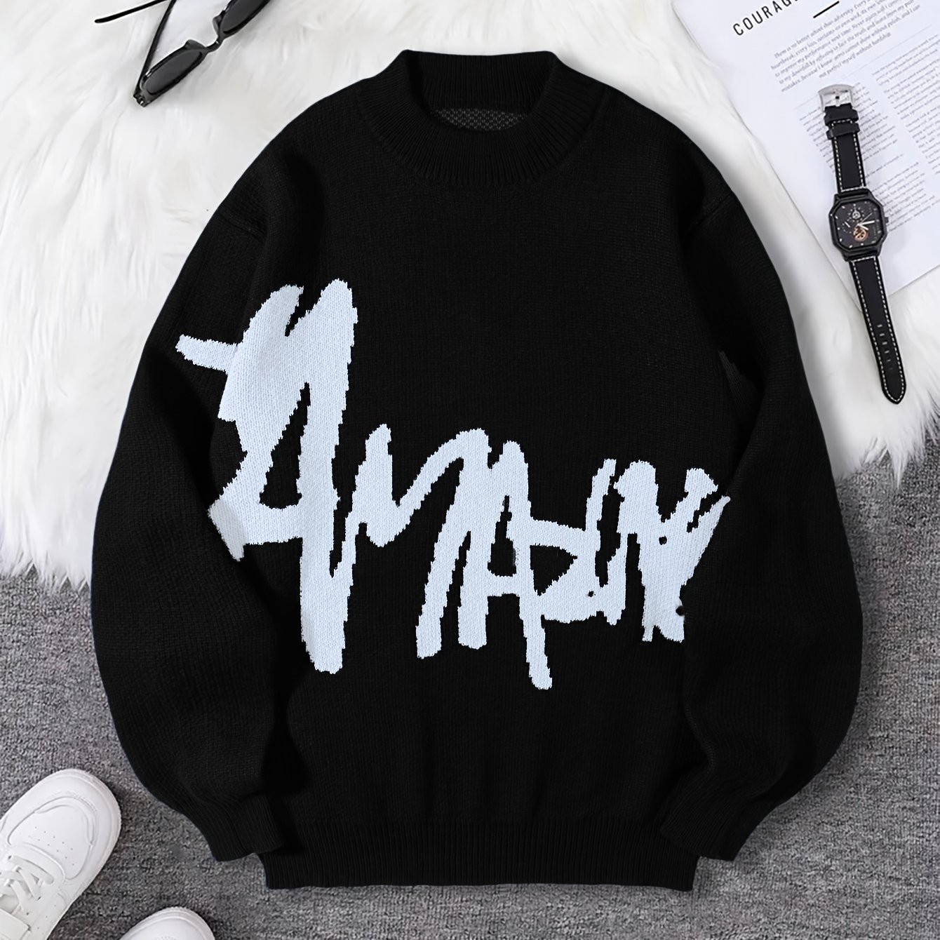 New Stylish And Versatile Men's Knitted Pullover
