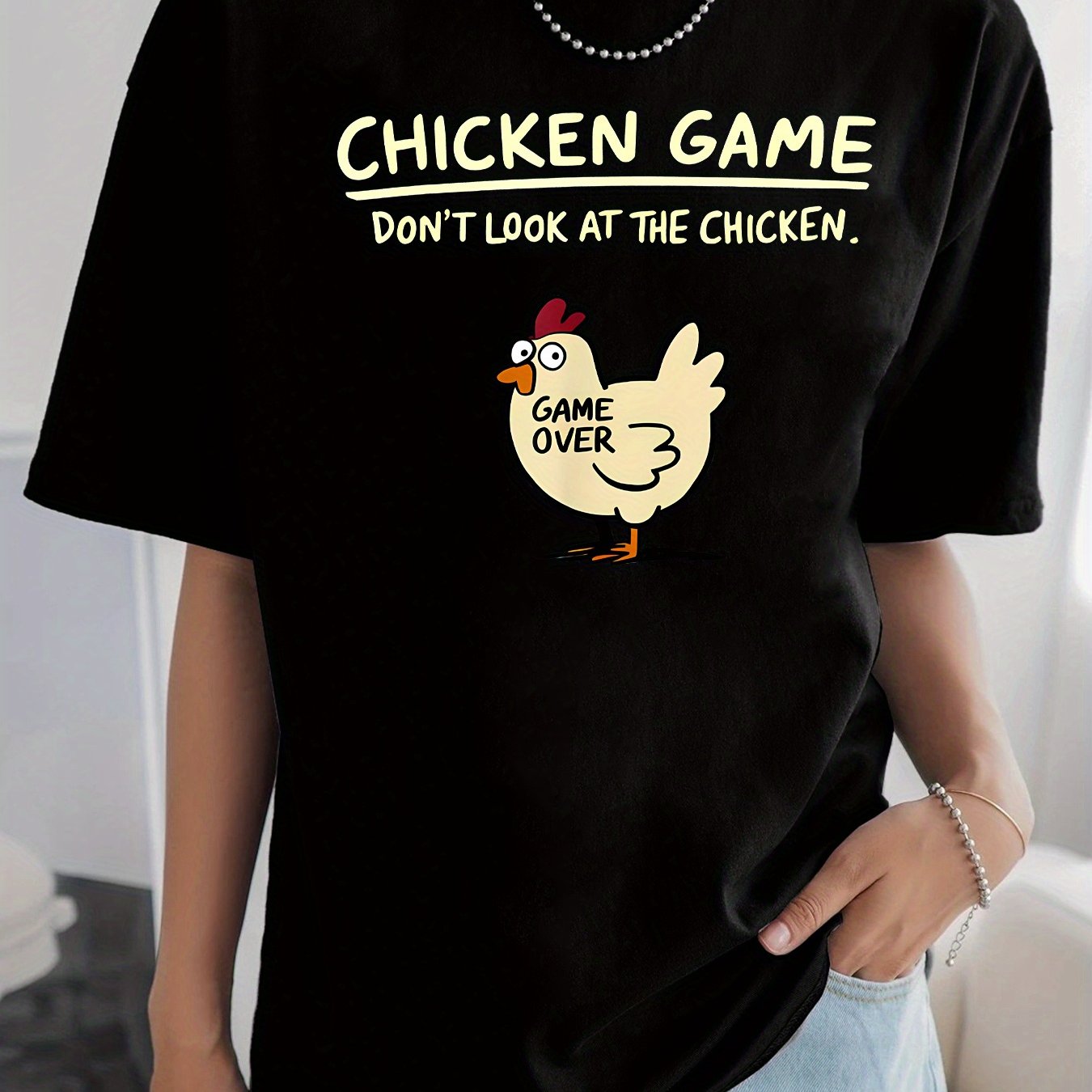 TEMU Chicken Game At Funny Chicken T-shirt
